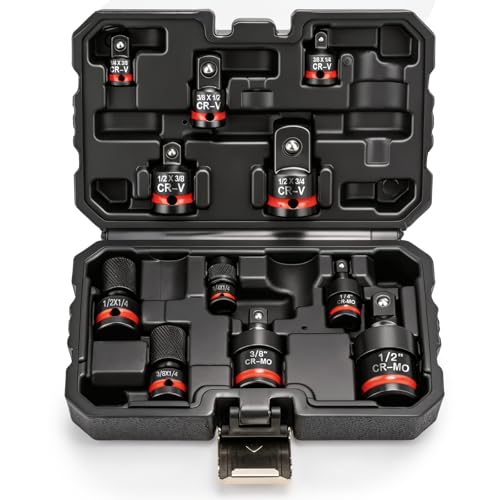 11PC Socket Adapter Set, Drill Bit Socket Adapters, CR-V and CR-MO