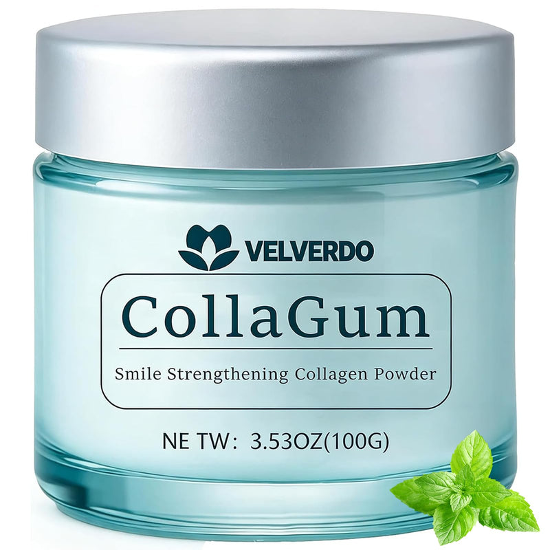 Velverdo Hydroxyapatite Tooth Powder with Collagen, Enamel Strengthening Toothpaste Powder for Teeth and Gums, Natural Oral Care(1pc) 1pc