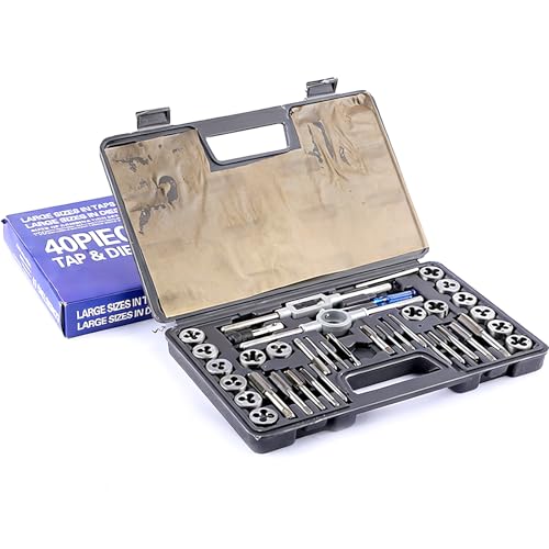 Metric tap and die set M3 to M12（40psc) Tap & die sets Rethreading tool kit screw tap set machuelos para hacer roscas a metal Includes storage box
