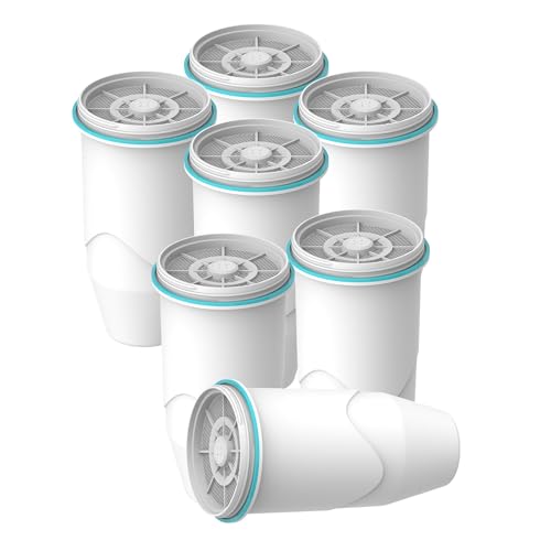 Compatible with Zero Pitcher and Dispenser ZR-001 ZR-004 ZP-006 ZR-017, 0 TDS, Reduce Lead, Mercury, Chlorine and Contaminants by DRINKCLEAR, 7 Pack