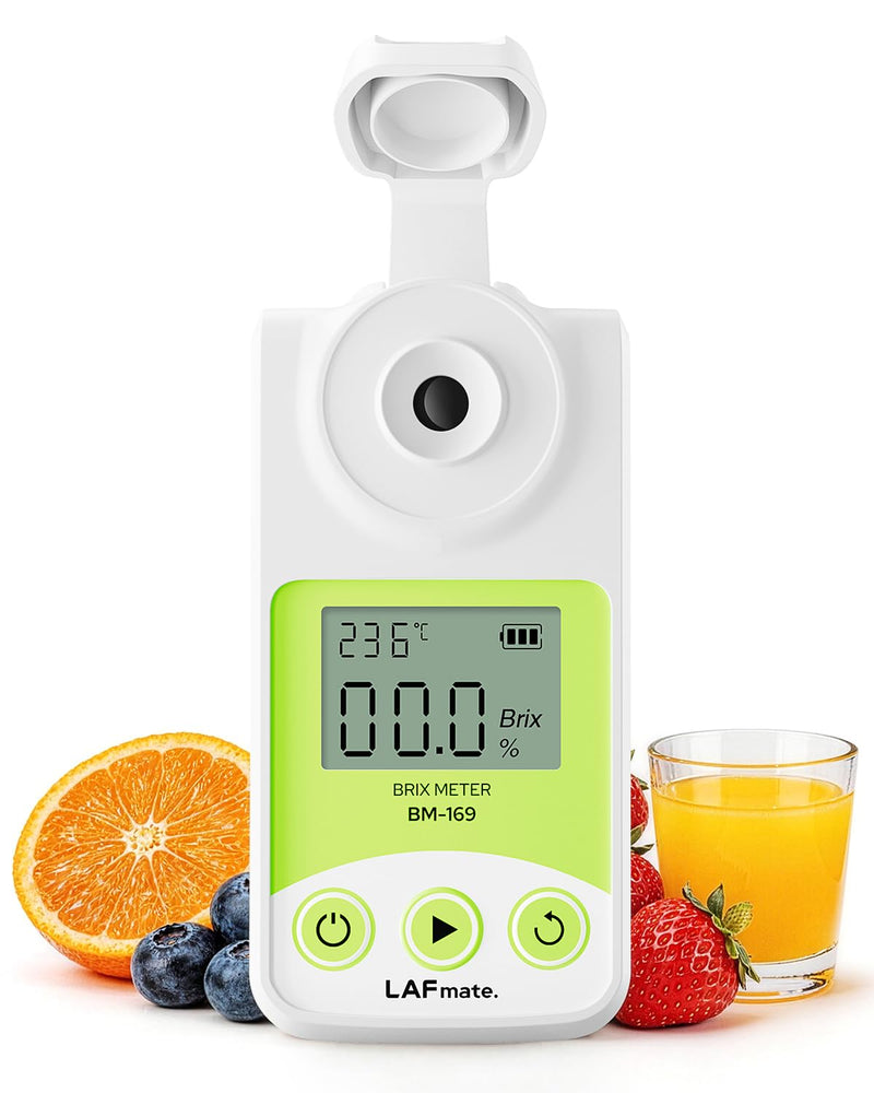 Digital Refractometer Range 0-55% Brix for Wine Making, Home Brewing, Brix Refractometer with ATC for Coffee, Juice,Fruit Brix Meter 0-55%