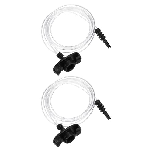 uxcell 2Pcs Air Tube 55cc Glue Adhesive Dispenser Syringes Connector Adapter Replacement for Industrial Glue Liquid Cartridge Dispensing Accessories, Black