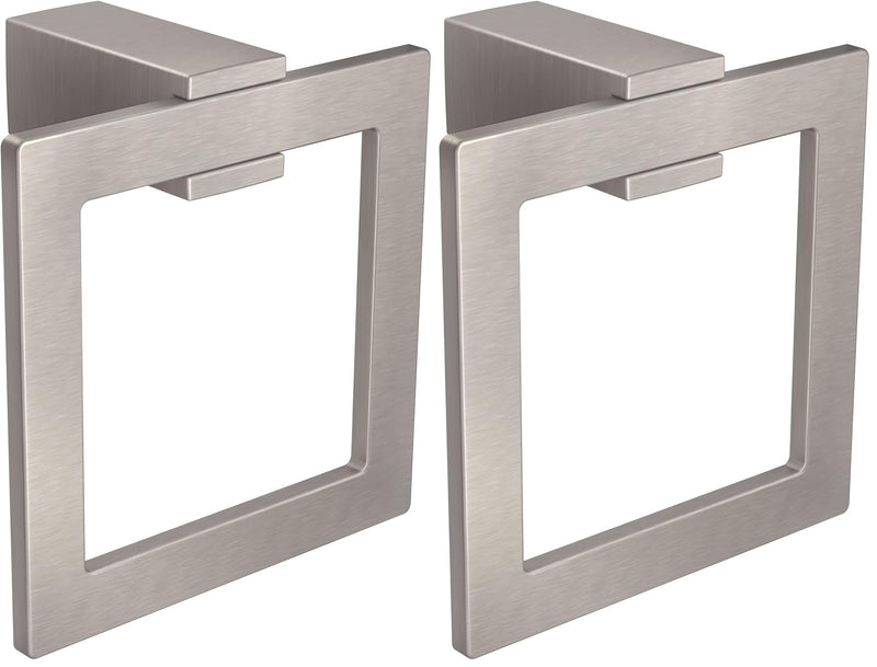 Moen Kyvos Collection Brushed Nickel Modern Bathroom Hand Towel Ring, BP3786BN (Pack of 2) Small (Pack of 2)