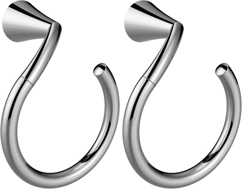 Moen YB2386CH Glyde Towel Ring, Chrome (Pack of 2) 1 Count (Pack of 2)