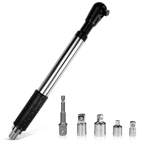 1/2" Offset Extension Wrench Set with 3/8" & 1/4" Adapters