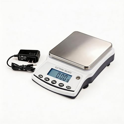 Lab Analytical Balance Scale 5000g x 0.01g High Precision Laboratory Analytical Scale – Lab Jewelry Scientific Use silver-gray
