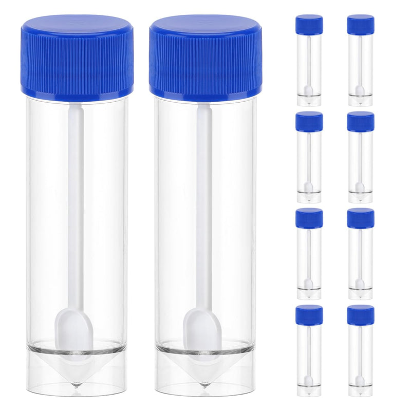 iplusmile Pack of 10 Sample Cups Chair Container 25-30 ml Plastic Medicine Container Laboratory Test Cups Transparent for Sample Storage