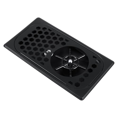 Commercial Black 304 Stainless Steel Cup Washer, High Pressure Under Sink Cup Cleaner with 360° Rotating Nozzle for Bar, Cafe, Restaurant, Home Kitchen, Easy Installation