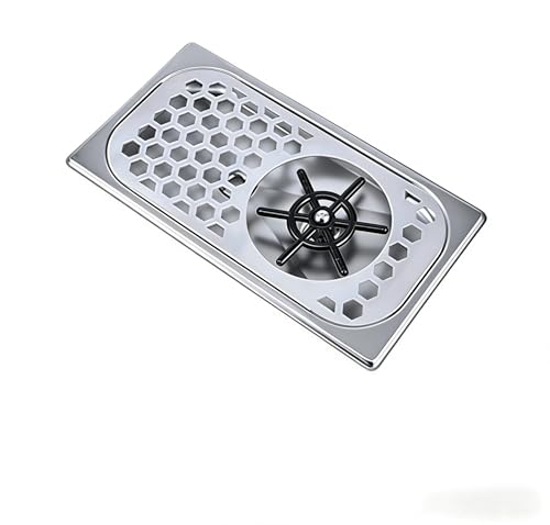 Commercial Grade 304 Stainless Steel Cup Washer Rinser, High Pressure Under Counter Cup Cleaner, Easy Clean for Bar, Cafe, Restaurant, Detachable Nozzle