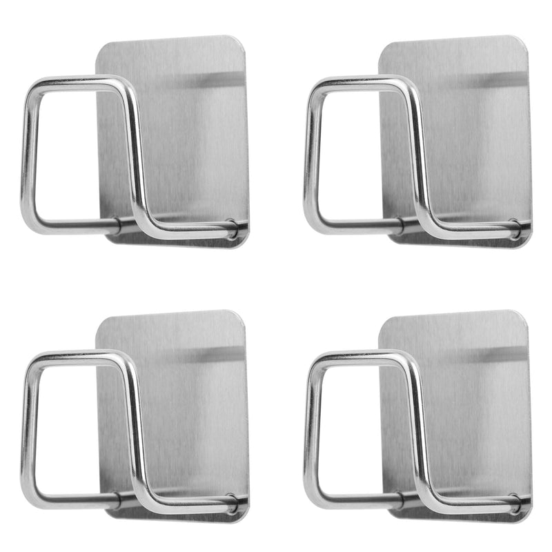 4 Pieces Body Weight Scale Holder Drill Free Stand | Self Adhesive Bathroom Scale Organizer Holder Body Weight Meter for Wall Cabinet Storage Household