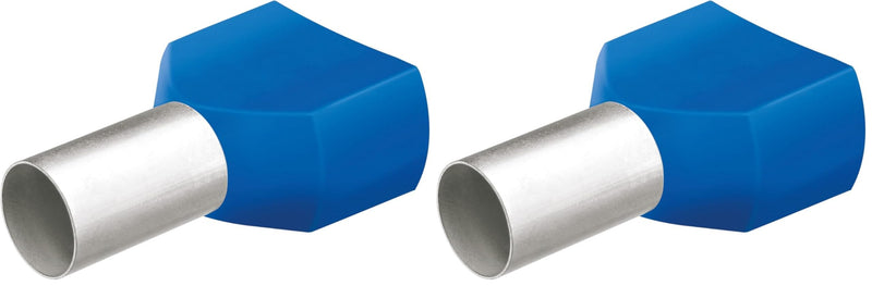 KNIPEX Twin Wire End Ferrules with Plastic Collars 100 Each, 97 99 374 (Pack of 2)