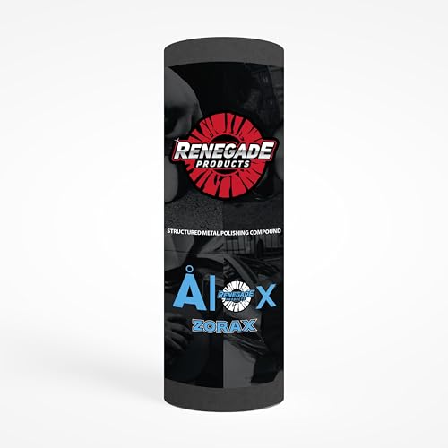 Renegade Products AlOx Aluminum Oxide Polishing Compound Bars for Aluminum, Stainless Steel, Brass & Copper-No Filler (ZORAX: High Finish (Blue), Full Tube) ZORAX: High Finish (Blue)