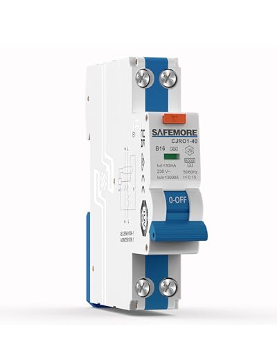 FI/LS Switch B16 Type A 30mA 1P+N 6kA 1TE TÜV-Approved Blue | 2-in-1: FI and line protection in one device. Space-saving 1TE construction. Can be fed on both sides B-16A