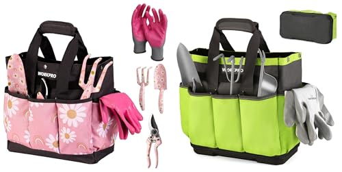WORKPRO 5PCS Gardening Tools & WORKPRO Garden Tool Bag