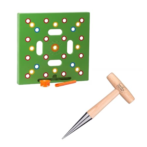 Seeding Square + Pokey Planter Bundle – Seed Spacing Template with Dibber Tool for Easy Planting, Garden Layout & Seed Starting System