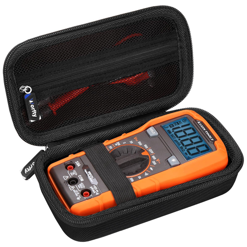 Hard Multimeter Case for Klein MM325/MM400/MM300/MM450/Fluke 117/Fluke 115, Portable Case for ET140/80023P Full Black