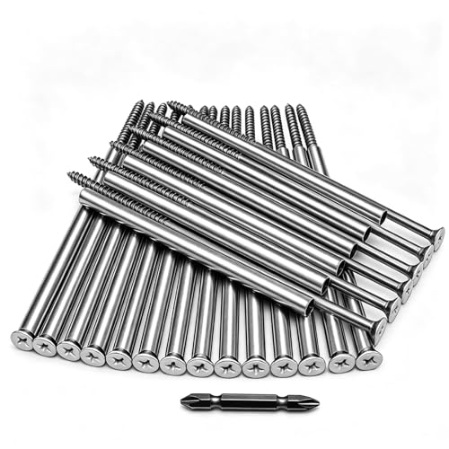 Gutter Screws 7 Inch White 20-Pack Stainless Steel Self Tapping White 2