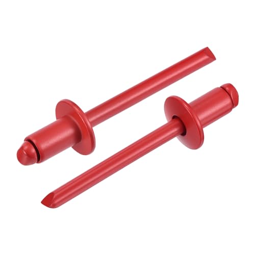1/4" x3/8" Carbon Steel Open End Blind Rivet 100Pcs Red 1/4"x3/8" 100