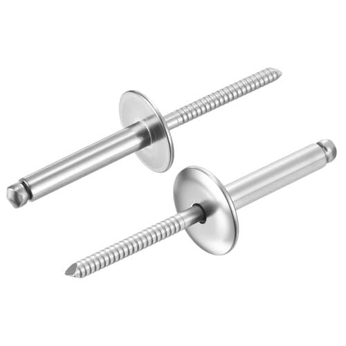 3/16"x1" 304 Stainless Steel Large Flange Blind Rivet 25Pcs 3/16"x1" 25