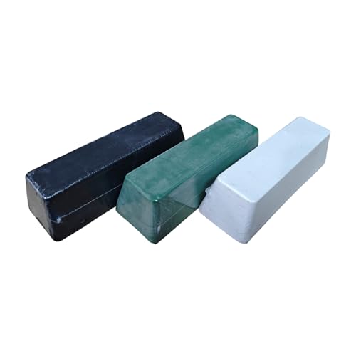 3pc 8.8 Oz Polishing Buffing Compound Bar Kit for Polishing Stainless Steel For Stainless Steel 3PC