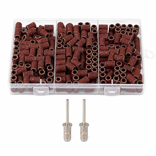 Pack of 240 Sanding Sleeves, Sanding Cylinders, Sanding Attachments with 80 120 180 Grit Made of Sturdy Material, Compatible with Rotary Tools, 2 Pieces Sanding Drum, for Sanding and Working Surfaces