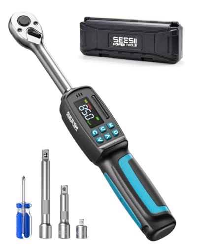 Seesii Digital Torque Wrench 3/8" Drive (2.95-99.6 ft.lbs / 4-135 N.m)