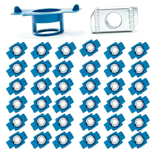 36 Packs 1/2"-13 UNC Strut Channel Nuts with Twist Tab Hands-Free Locking 36