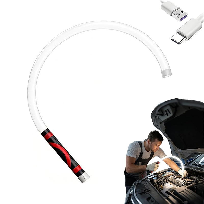 Bendable Led Light with High Lumen & 3 Brightness Modes，30" Portable Rechargeable Flexible Led Work Light for Car Repairs