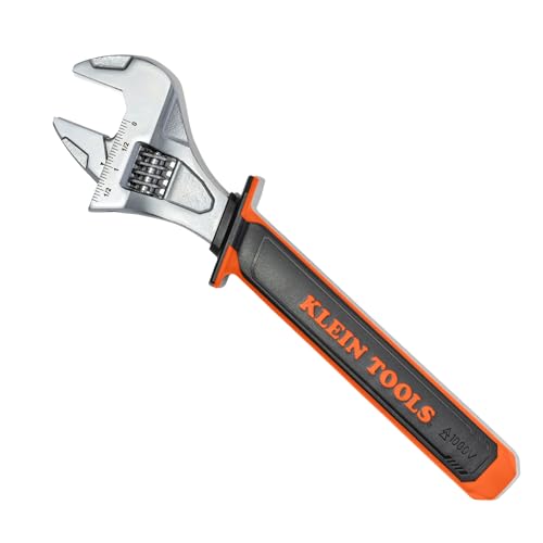 KLEIN TOOLS 47130INS Insulated Adjustable Wrench, 12-Inch, 1000V Rated