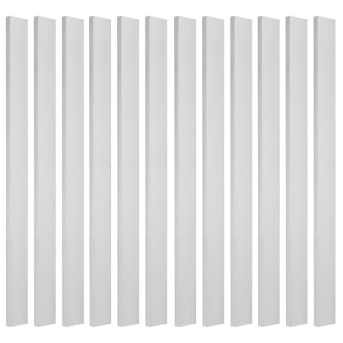 Aluminum Flat Bar, 6061 Aluminum, 12 x 1 x 1/4 Inch, 12 Pcs, for Industry DIY Crafting