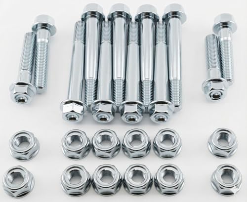 Full OEM Match Front Suspension Fastener Kit for Honda TRX250R 1988 1989 Shocks & A-Arms. 90129-KAS-900, 90304-GE8-003, 96400-10045-08, 96400-10050-08