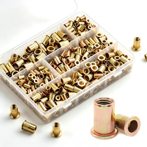 Rivet Nuts Assortment, 440 Pieces Rivet Nuts Set, Metric (M3/M4/M5/M6/M8)