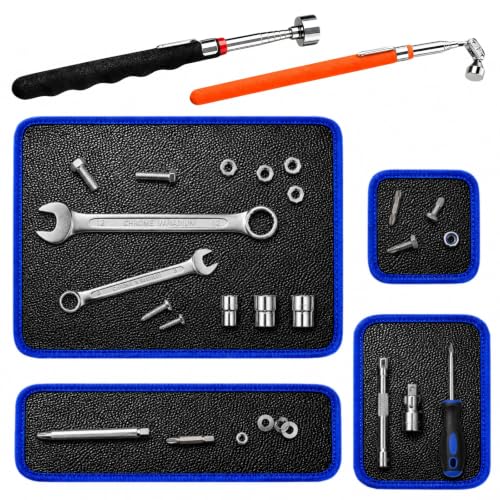 6-Pc Magnetic Tool Mat Set & Magnetic Tool Pad, Pickup Tools