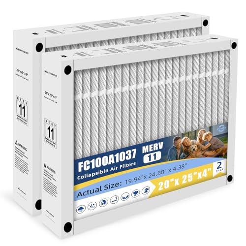 FC100A1037 Air Filter Replacement for Honeywell FC100A1037,1-Pack Filter 20" x 25" x 4" 1