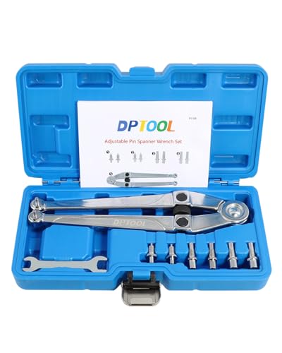 DPTOOL Adjustable Pin Spanner Wrench Set Pulley Holder Tool Set