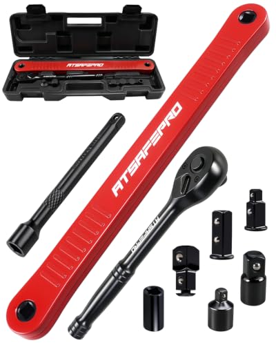 9 Pcs Offset Extension Wrench Set, 13.2" Chain Drive Wrench & 3/8" Ratchet