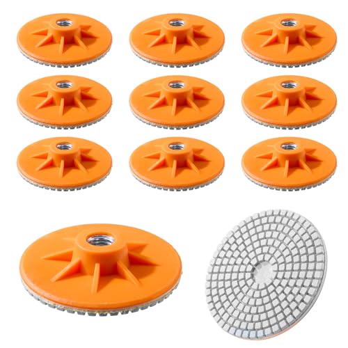 10 Pcs Diamond Polishing Pads 4 Inch Diamond Polishing Discs