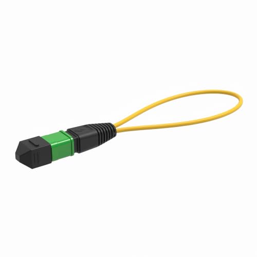 1PCS MPO Female Optical Fiber Loopback Adapter 12 Cores Single-Mode