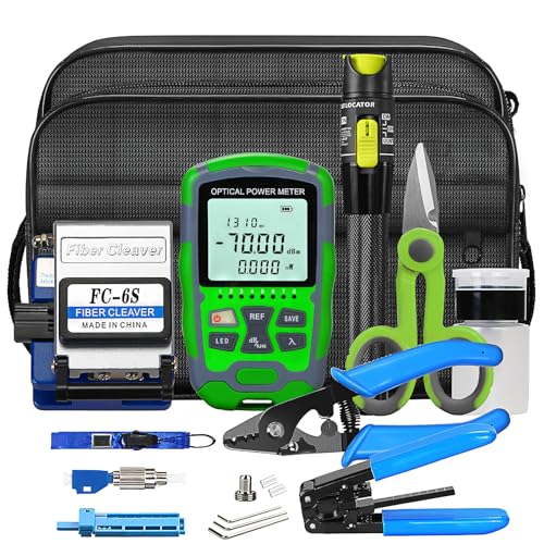 Fiber Optic Tool Kit, 10-in-1 Fiber Termination Tool Kit FTTH Fiber Tool