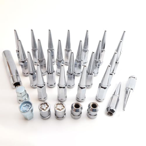 M14x2 Chrome Spike Lug Nuts Set for Expedition F-150 Lobo Mark LT