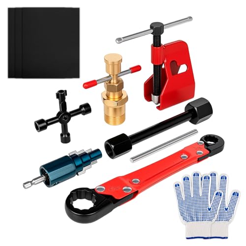 Plumbing Tools Kit with 1/2" & 3/4" Compression Sleeve Puller Set