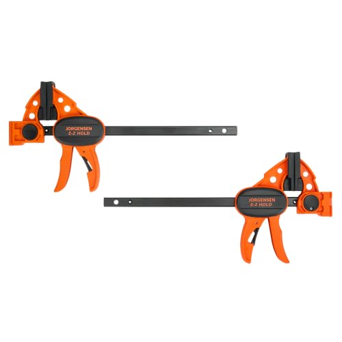 JORGENSEN E-Z Hold 2-Pack 6" 200LBS Light Duty Woodworking Bar Clamps 6"