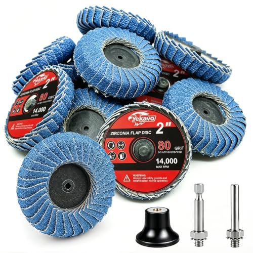 24PCS Curved Flap Disc, 2 Inch 80 Grit Sanding Discs for Metal Polishing 24P 80Grit