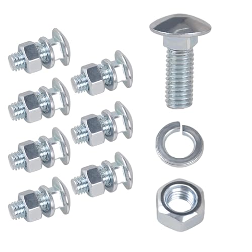 7/16 Chrome Bumper Bolts for Ford Front Bumper Bolts 7/16-14 x 1-1/4" 8PCS 8