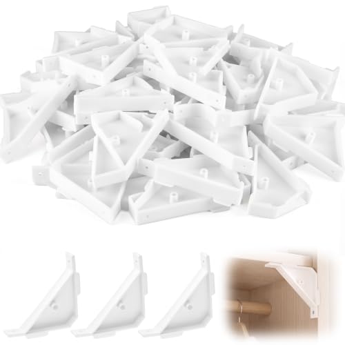 100 Pcs 90 Degree Corner Braces Plastic Triangle Bracket