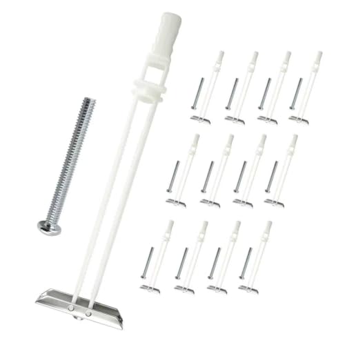 Heavy Duty Drywall Anchor Bolts Kit – 1/4"-20 with Included Bolts, Holds 270lbs Each in 1/2" Drywall, Ideal for TV Mounting & Shelves, Hollow Wall Anchors, 40 Packs