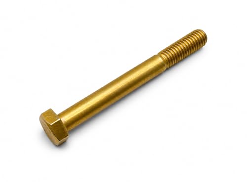 1/2-13 x 4.75 Made in USA Grade 8 Hex Cap Head Bolt (Pack of 10) – Aerospace Military Spec Fasteners – Zinc Chromate Steel UNC 2A