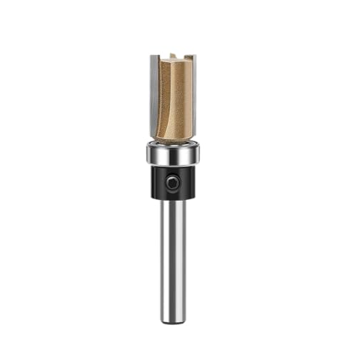 3-Flute Bottom Bearing Flush Trim Bit Set 1/4" 4PC 15/32"-1-1/2" Inches