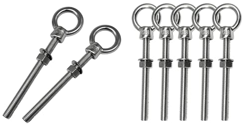 5pack 5/16“ x 3-1/8" Eye Bolts and 2pack 1/2" x 4-3/4" Eye Bolts