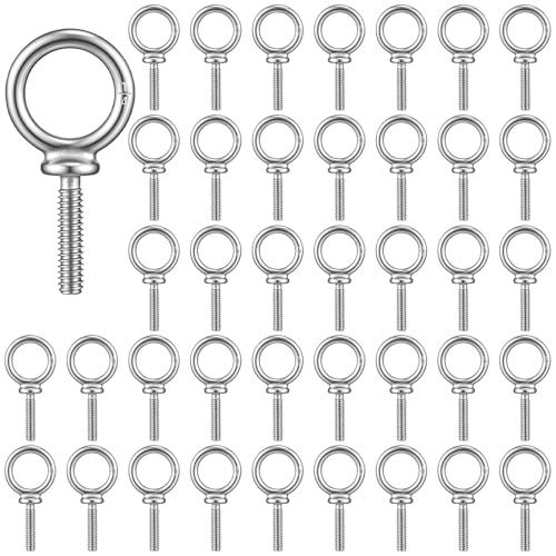 Hicarer 40 Pack Lifting Ring Shoulder Eye Bolt Machinery, 1/4"-20 x 1 UNC 1/4"-20 x 1" Unc